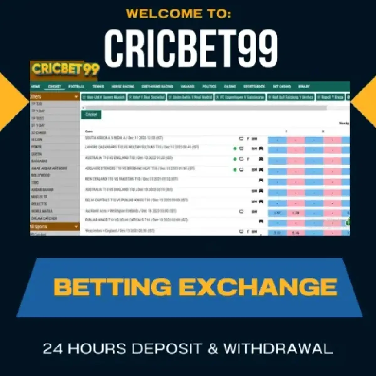 cricbet99 win